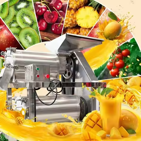 Strawberry Juice Pulper Pulp Beating Extractor Banana Tamarind Puree Make Fruits Pulpe Extraction Ma