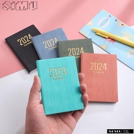 SIMULR Diary Weekly Planner, with Calendar A7 2024 Agenda Book, Mini Pocket Notebooks Students