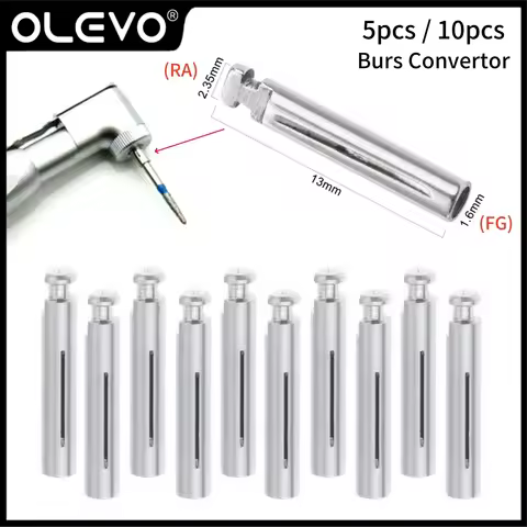 Dental Burs Adapter Convertor FG-RA Burs from 1.6mm to 2.35mm Change High Speed Handpiece to Contra 