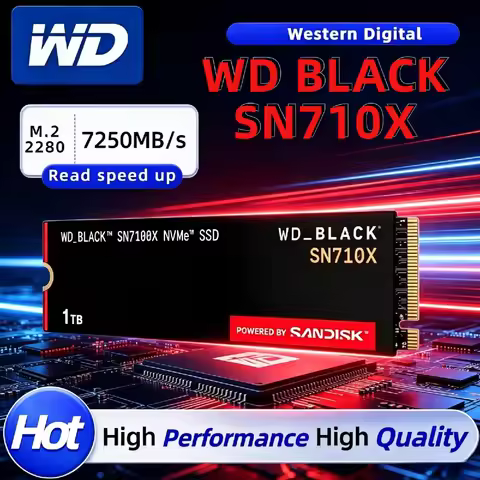 WD BLACK SN7100X 1TB/2TB/4TB NVMe SSD, M.2 2280 PCIe Gen 4.0 Gaming Internal SSD for PS5 Console, La