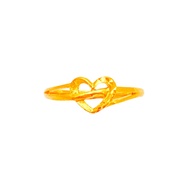 Top Cash Jewellery 916 Gold Heart Ring