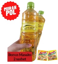 GRATIS 2 SACHET MASAKO...!! MINYAK GORENG KITA 1 LiTER - Minyak murah