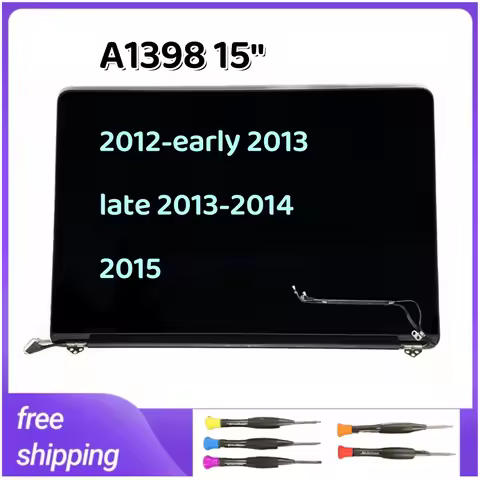 Full Tested LCD For MacBook Pro 15" A1398 LCD Display Full Assembly Replacement Resolution 2880*1800