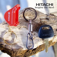 GANTUNGAN Hitachi Key - Hitachi Master Key + Hitachi Excavator Bucket Miniature Keychain Set