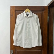 [S] H&M Formal Long Sleeve Shirt (KM-145) I White