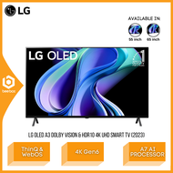 LG 65 inch Dolby Vision &amp; HDR10 4K UHD Smart TV (2023) a7 AI Processor 4K Gen6 Dolby Atmos ThinQ WebOS OLED55A3PSA/OLED65A3PSA OLED A3 Televisyen Pintar