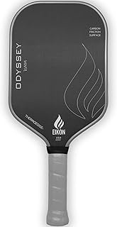 Eikon Odyssey Carbon Fiber 16mm Pickleball Paddle with Duraedge - Carbon Friction Surface