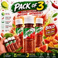 TAJIN CLASICO SEASONING WITH LIME CHILI POWDER MEXICAN MINI BOTTLE PACK OF 3 10G
