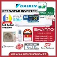 DAIKIN SMARTO R32 5-STAR PREMIUM INVERTER FTKH Air-conditioner SMARTO WIFI 5-Star Inverter Aircond 1