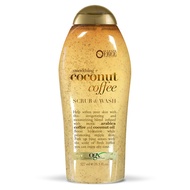 OGX Smoothing + Coconut Coffee Exfoliating Body Scrub with Arabica Coffee & Coconut Oil, Moisturizin