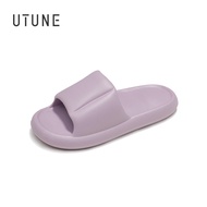 UTUNE Indoor Slipper Women Unisex Soft EVA Non Slip Comfortable Bedroom Slippers Wave Massage Upper All Season Basic Home Shoes