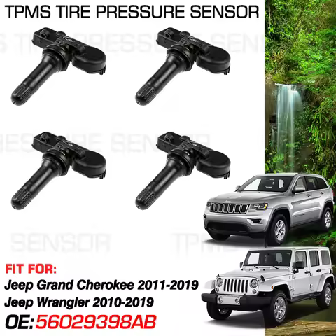 Car For Jeep Grand Cherokee WK WK2 2011-2019 Jeep Wrangler JK 2010-2019 433MHz Tire Pressure Monitor