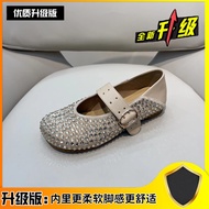 Summer New Style Rhinestone Slip-On Women's Shoes Baotou Fashionable Comfortable Summer Single Shoes