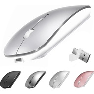 Wireless Mouse for MacBook Air iMac Mac Pro Laptop Desktop Computer, Rechargeable Silent Wireless Mo
