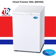 【Free Shipping】Snow BD-100 100L Hisense 128LChest Freezer With Solid Door - PETI SEJUK BEKU 冰柜 冷冻柜