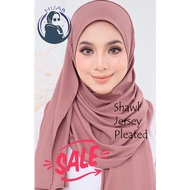 Tudung Shawl Jersey Pleated / TUDUNG SHAWL / SHAWL IRON LESS / SHAWL JERSEY RIBBED /WOMEN Tudung SHA