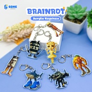 GANTUNGAN Brainrot Acrylic Keychain – Unique Anomali Character – Bag Wallet Keychain
