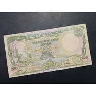 Uang Kertas Kuno 2500 Rupiah Komodo Seri Hewan Tahun 1957 (VF)