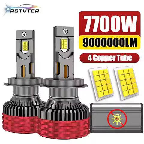 ACTVTCA 7700W H7 LED Headlights Canbus No error H8 H9 H11 H1 H3 9005 HB3 9006 HB4 9007 9008 H13 9012