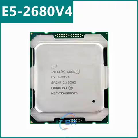 E5 2680V4 CPU 14 Core 2.40GHZ 35MB L3 Cache 120W SR2N7 LGA 2011-3 Support X99 Motherboard E5-2680V4