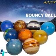 AINTP Moon Star Ball 6.3cm Colorful Bouncy Ball Sponge Ball Solar System Stress Relief Printing Star