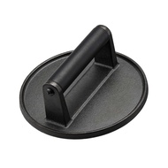 Heavy-Duty Cast Iron Burger-Press 6.5 Inches Perfect for Griddle Grill & Skillet Ergonomic Handle