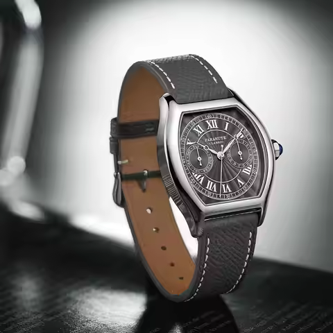 FARASUTE 36mm Luxury Retro Men Quartz Watch VH64 Movement Stainless Steel Sports Fashion Sapphire Gl