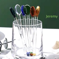 JEREMY1 Teaspoon Transparent Glass Heat-Resistant Ice Cream Scoop