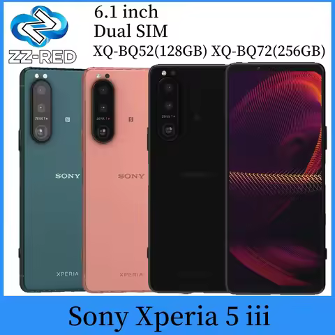 Original Sony Xperia 5iii 5 iii 5G Dual Sim XQ-BQ52 XQ-BQ72 6.1" 8GB RAM 128/256GB ROM Snapdragon 88