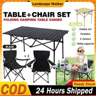 【 Landscape Walker】Table+2 Chairs 1SET Outdoor Camping Folding Chair Glamping Camping Picnic Table M