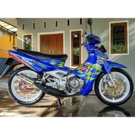 SUZUKI (CASH ON DELIVERY) Original standard sticker striping Satria R 120 2002 Kenny Robert striping