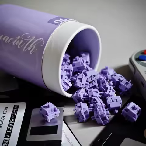 Hyacinth Switch V2U Linear DIY Custom Mechanical Keyboard 5Pin Switches Lube HiFi Sound Hot-Swap POM