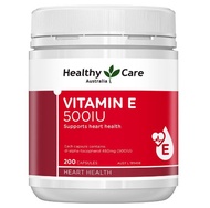 Healthy Care Vitamin E 500iu - 200 Capsules