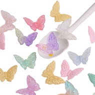 37x27mm 5pcs/bag Acrylic Luminous Three-Dimensional Large Butterfly-Shaped Beads DIY Bracelets Neckl