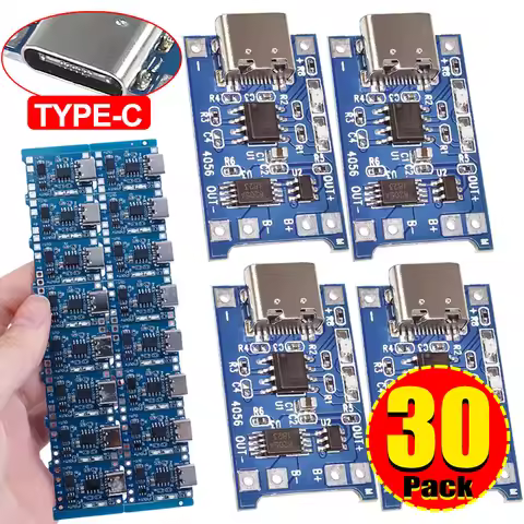 Type-c Interface Charging Board With Protection Dual Functions 18650 TP4056 1A 5V Lithium Battery Ch