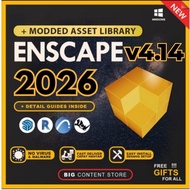 Enscape 3D v4.14 FREE 4GB Assets Library For SketchUp/Revit/Rhino/VectorWorks For Windows (64-Bit)
