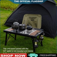 【New Arrival】 Three Unit Camping Liftable IGT Table Aluminum Alloy Folding BBQ Table Foldable IGT Ta