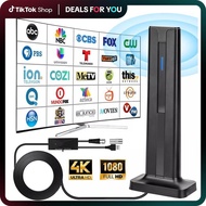 Indoor Digital TV Antenna for Smart TV - Easy Connection, 4K 1080P HD Antenna with 16ft Coaxial Cabl