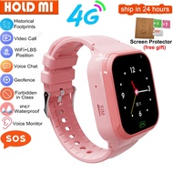 New 4G Kids Smart Watch LBS WIFI Video Call SOS IP67 Waterproof Smartwatch For Boys Girls Camera Monitor Tracker Location Phone