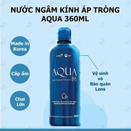 [HCM]Nước ngâm lens Aqua B5 360ml- dung dịch ngâm rửa làm mềm kính áp tròng Hàn Quốc date 2027 mẫu m