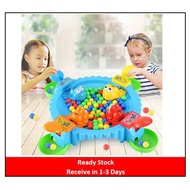 🌟Ready Stock🌟Crazy Frog Eat Beans for the Ball with Bead Feeding Children Board Game