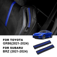 For Subaru BRZ Toyota 86 GR86 GT86 Suede Seat Belt Limit Buckles Safety Belt Fixing Trim Strip Motor