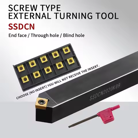 SSDCN External Turning Tool Holder SSDCN1212H09 SSDCN2020K09 SSDCN2525M12 Carbide Inserts SCMT09/12 