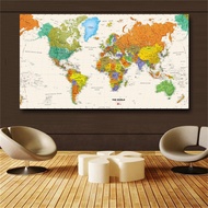 LARGE MAP OF THE WORLD POSTER  FLAGS WALL PRINT BRAND NEW 1PCS no Frame or wooden Inner Framed or Bl