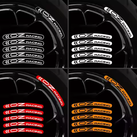 Oz Racing Car Wheel Stickers Motorcycle Tyre Reflective Rim Stickers Personalised Wheel Decorative S