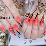 3-in-1 fine nail powder is smooth, flexible, long-lasting, code 58 jars of 30g, 20g, 10g, color tren