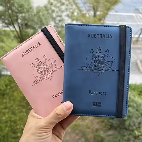 International Travel Essentials Australian Passport Covers Rfid Personalized Passport Holder Wallet 