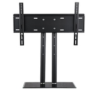Universal Table TV Stand For 26"-70" Height Adjustable Monitor Desk Bracket With Tempered Glass Base For Living Room