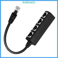 KOK RJ45 Networking Splitter Cable 1 Male to 4 Female RJ45 Ethernet Cable Splitter