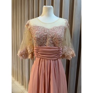 ♞,♘Mother Gown / Ninang Gown Blush Pink